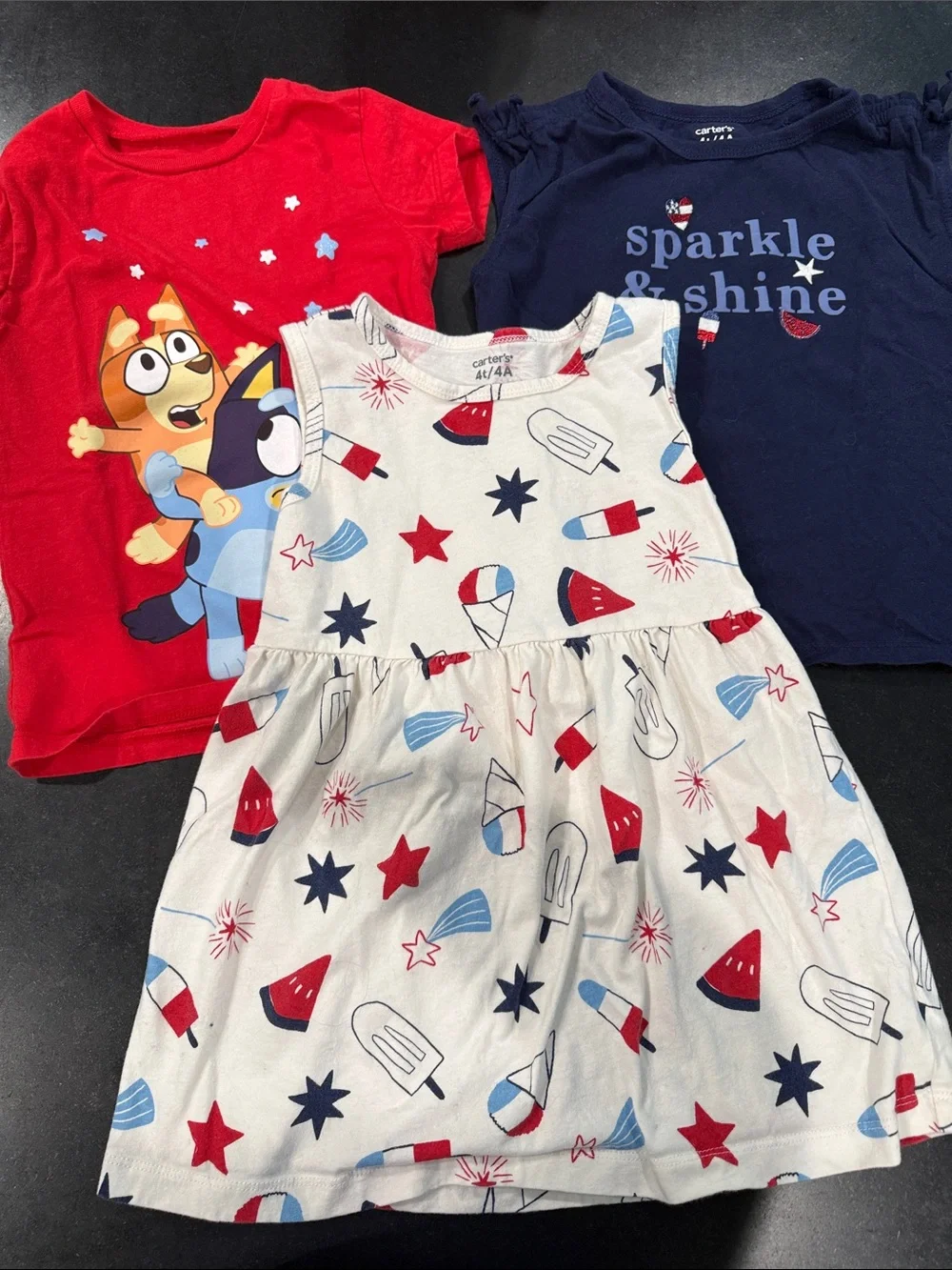 Fourth of July Red White and Blue Summer Lot